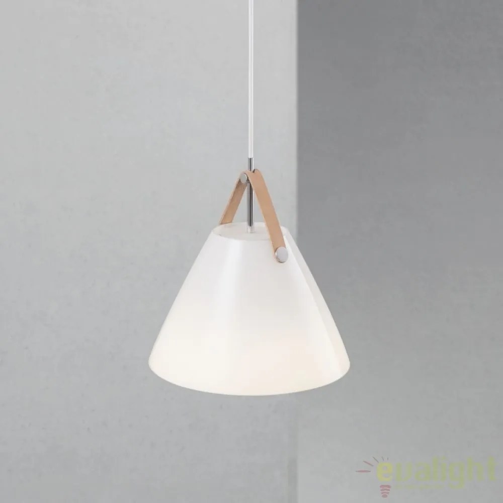 Lustra / Pendul design nordic Strap 27 alb opal 84313001 DFTP