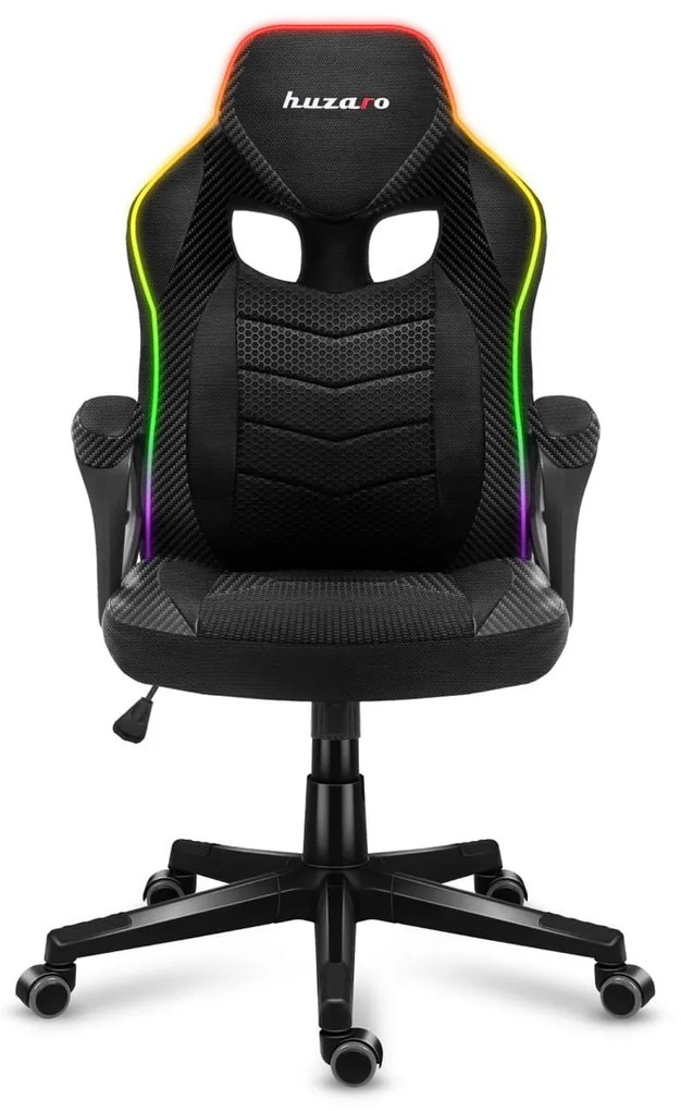Fotoliu gaming Fusion 2.5 (negru + multicolor) (cu iluminat LED). 1087466