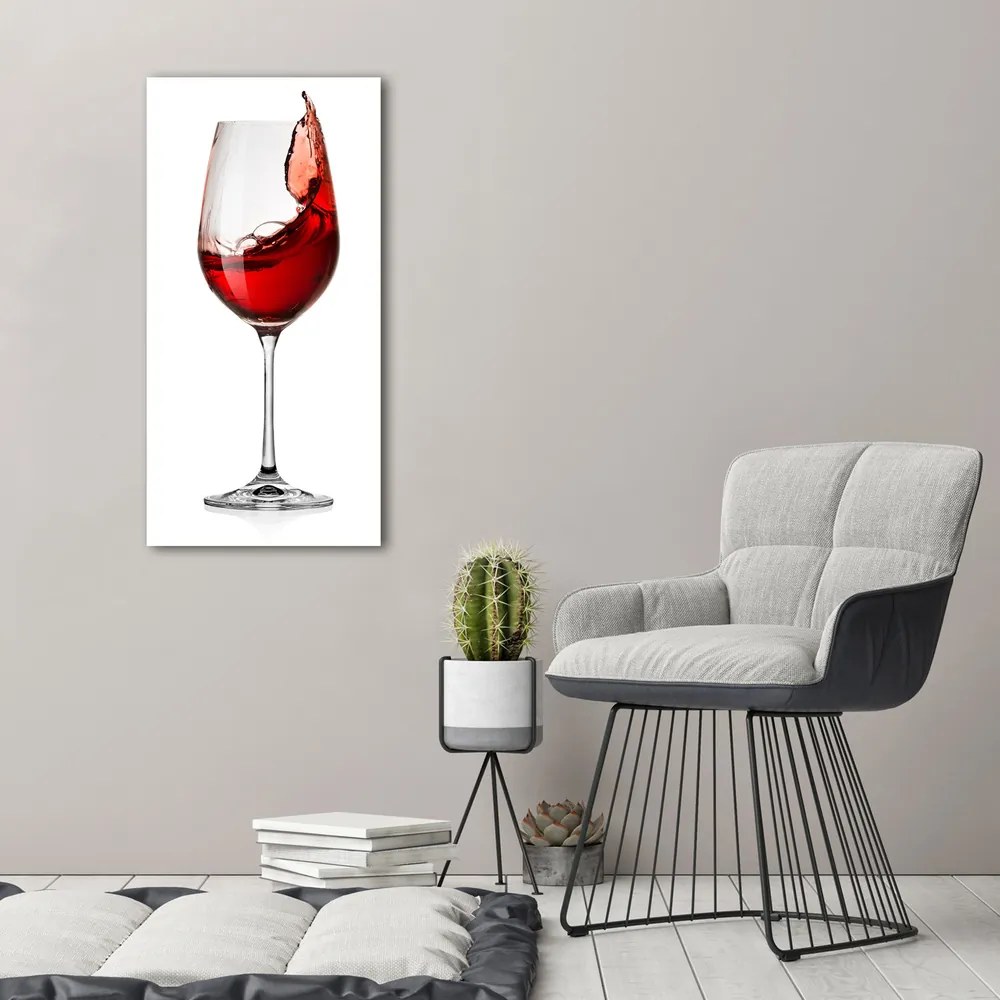 Imprimare tablou canvas Vin rosu