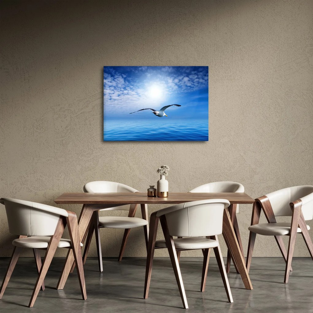 Tablou - Pescărușul peste mare (70x50 cm)