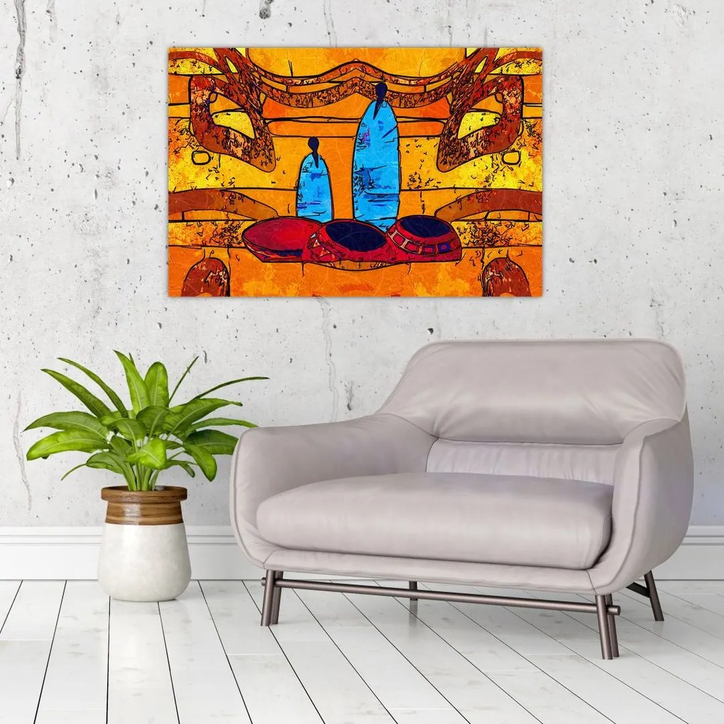 Tablou - Pictură străveche (90x60 cm)