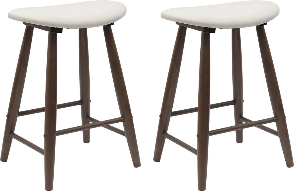 vidaXL Scaune de dining 2 pcs Maro deschis 46 x 37 x 63 cm