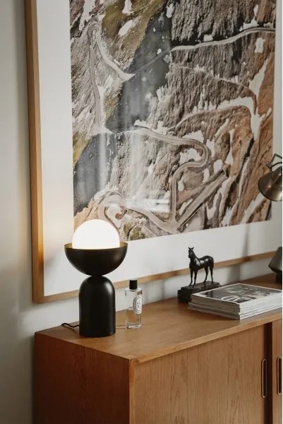 Osram - Lampă de masă DECOR BOWL 1xE14/25W/230V neagră