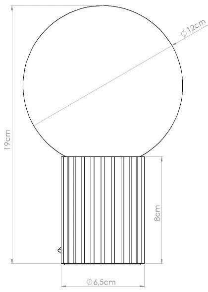 Lampă de masă Sollux SL.1721 HALO 1xG9/8W/230V d. 12 cm crem