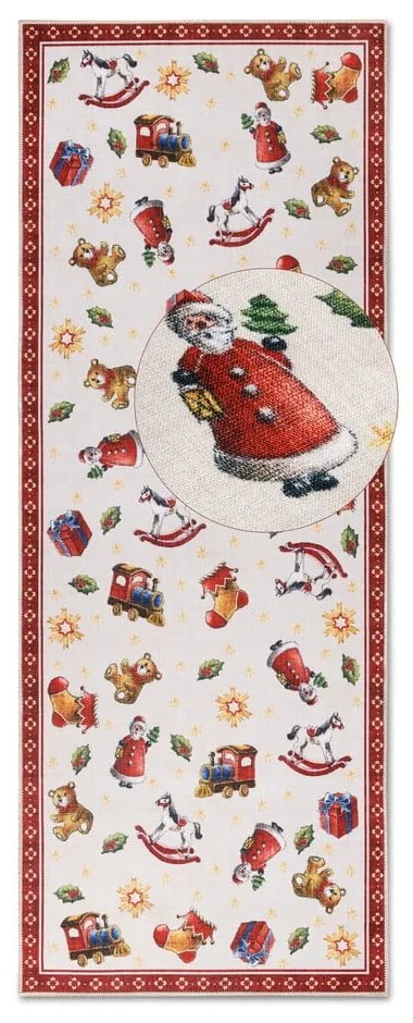 Covor tip traversă roșu 80x200 cm cu model de Crăciun Red Christmas – Villeroy&amp;Boch