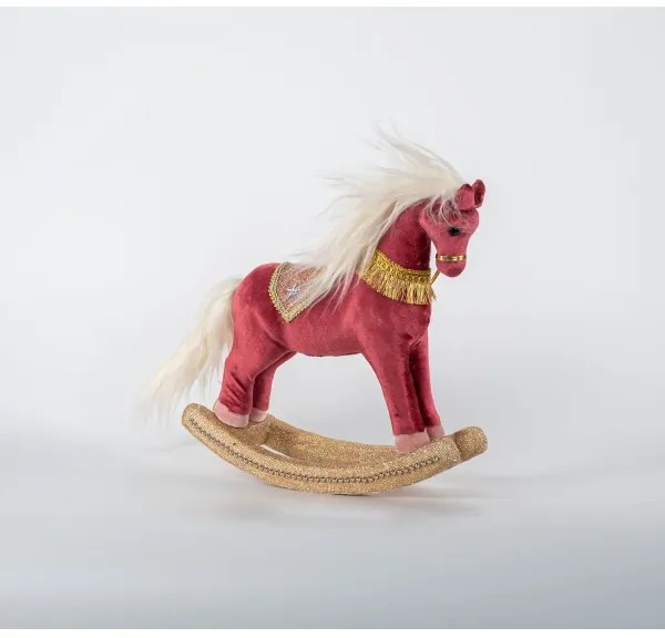 Decorațiune de Crăciun 31 cm cal balansoar