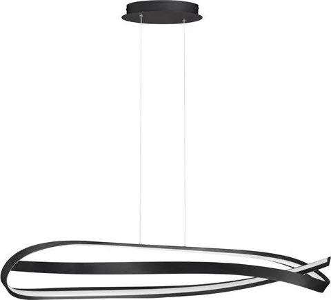 Lustra suspendata LED CCT OLIA aluminiu negru