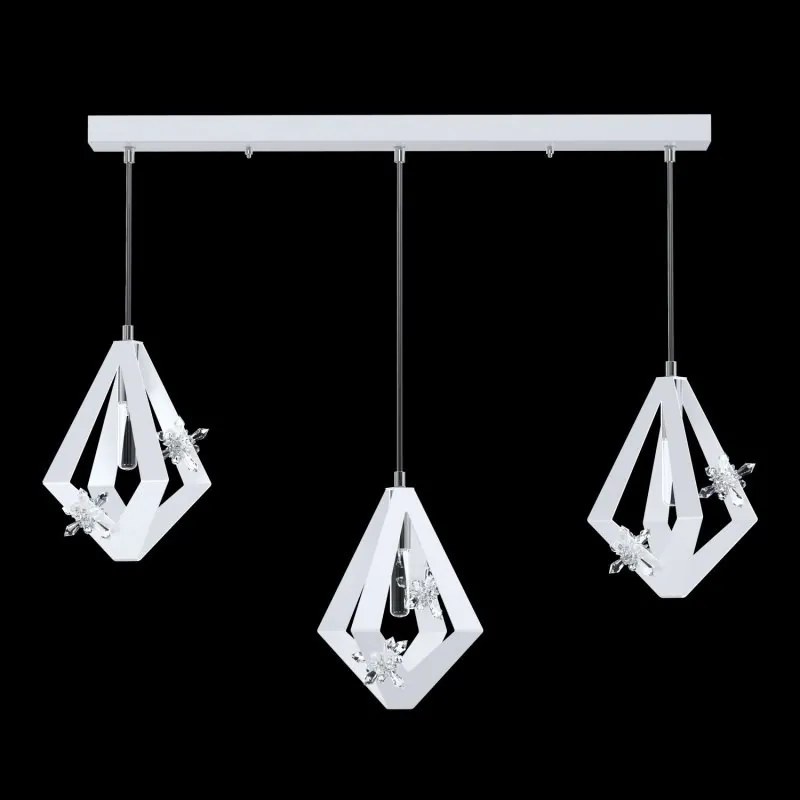 Lustra moderna cu 3 pendule design LUX realizat manual CRYSTALLO XL