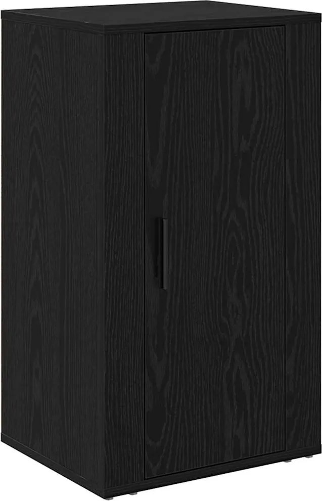 vidaXL Bufet Stejar Negru 40 x 33 x 70 cm Lemn compozit