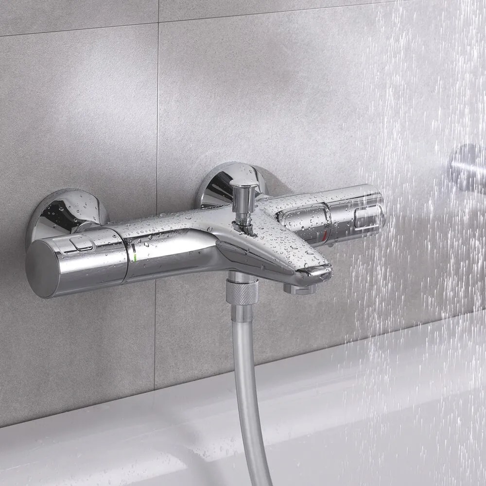 Baterie cada-dus termostatata Grohe Precision Start crom lucios
