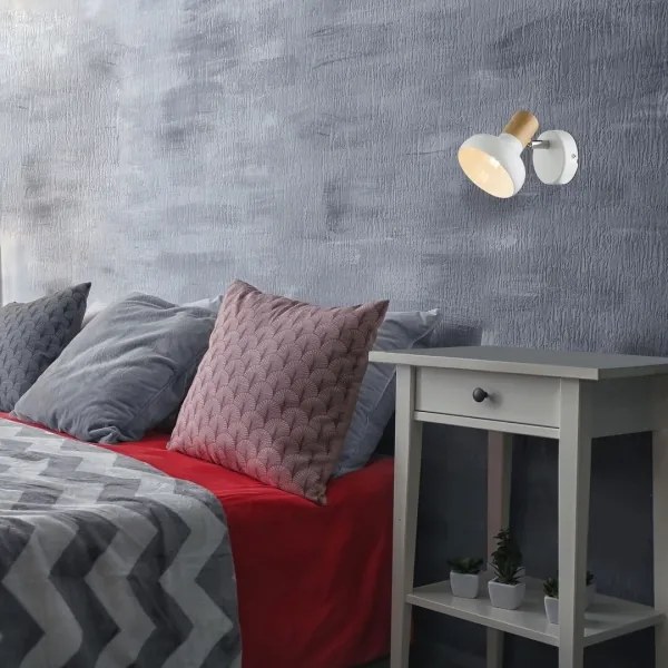 Rabalux 5943 - Aplică perete spot HOLLY 1xE14/40W/230V alb