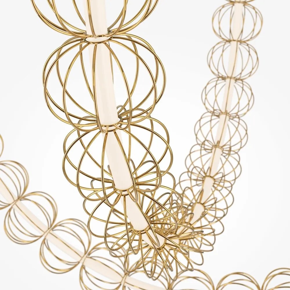 Lustra LED suspendata design decorativ Golden Cage