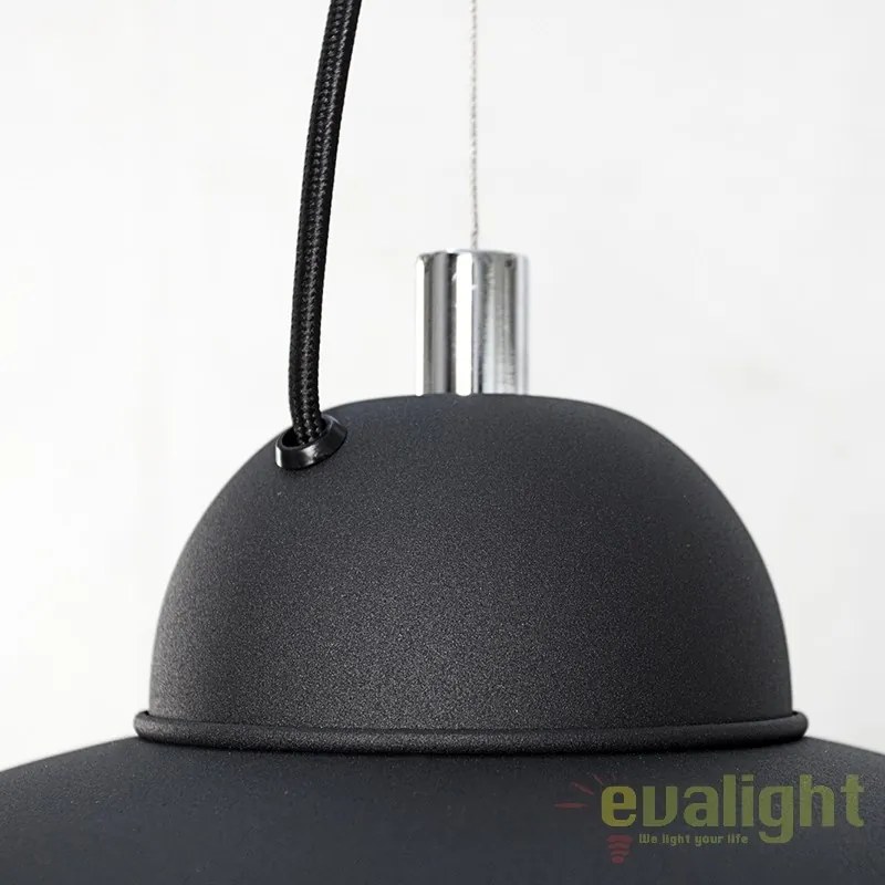 Lustra moderna, Pendul negru/ argintiu diametru 35cm, Studio A-36595 VC