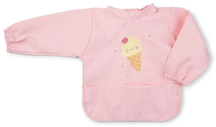 Baveta Impermeabila cu maneci si buzunar, reglabila,   Ice Cream   pink