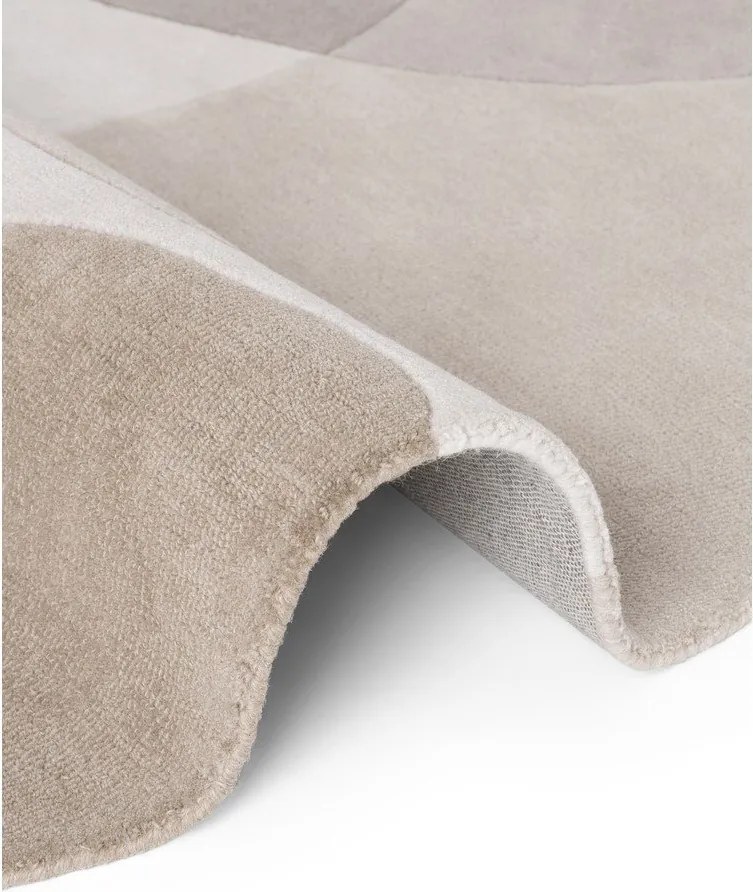 Covor bej țesut manual rotund din lână ø 200 cm Hackney Clarissa – Ted Baker