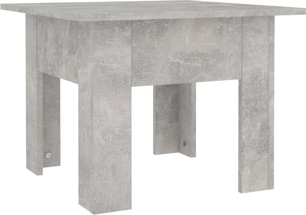 vidaXL Măsuță de cafea, gri beton, 55x55x42 cm, lemn prelucrat