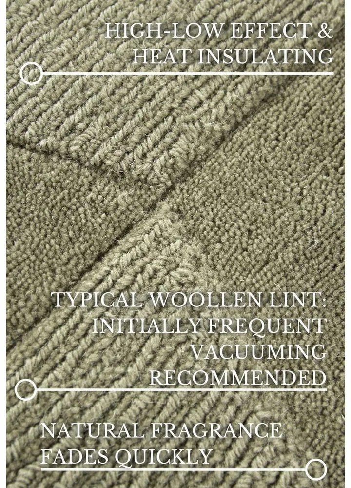 Covor tip traversă verde țesut manual din lână 80x250 cm Ursule – Villeroy&amp;Boch