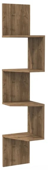 Etajeră de colț DESALDO 155,2x29,6 cm maro