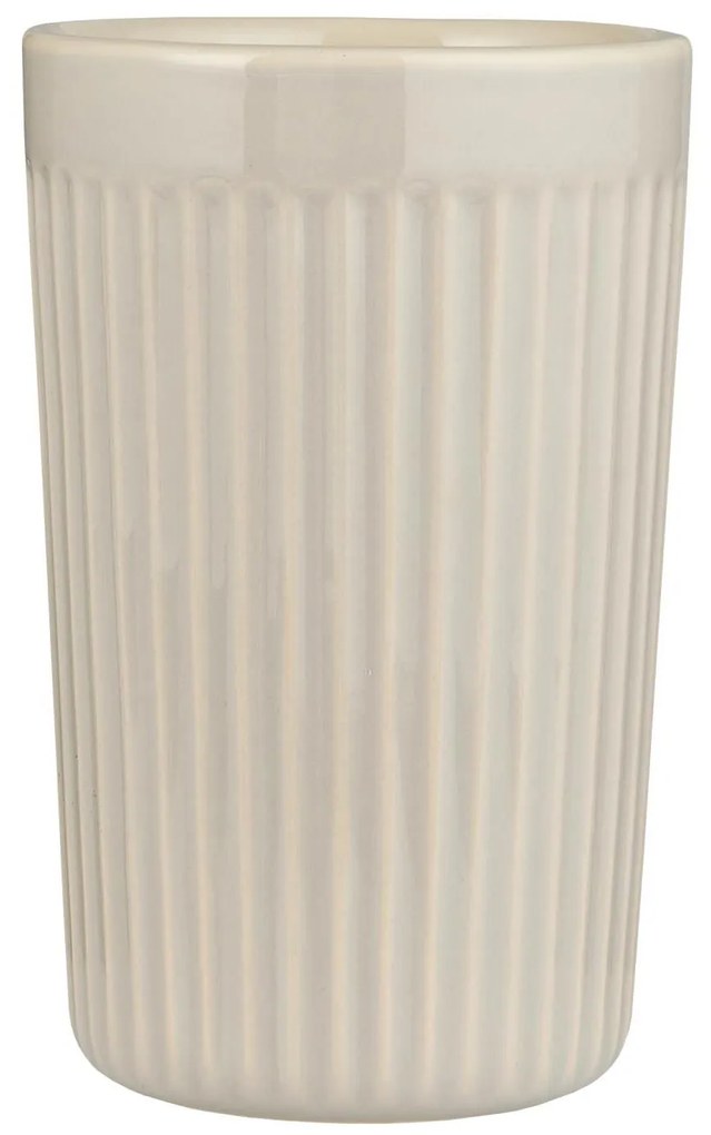 Cana ceramica bej cu striatii CAFE MYNTE LATTE