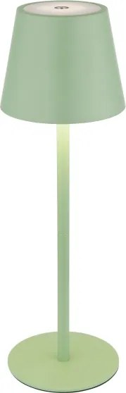 Globo 58488BG-LED Lampă de masă pentru exterior 3-în-1 VANNIE, dimmabilă cu comandă tactilă și reîncărcabilă, 3W/5V IP54 verde