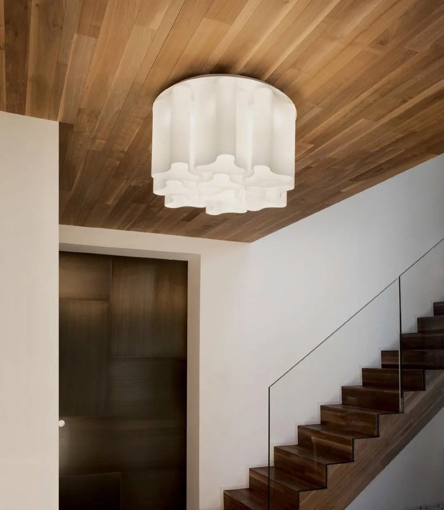 Plafoniera moderna design lux diametru 73,5cm, COMPO PL10 BIANCO 125510