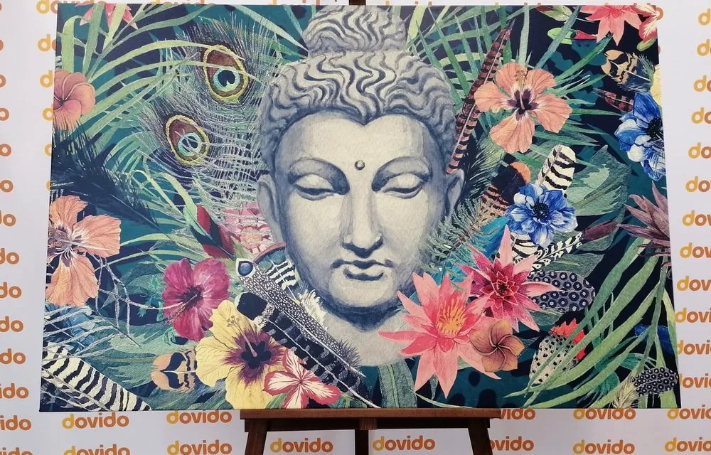 Tablou Budha pe un fundal exotic