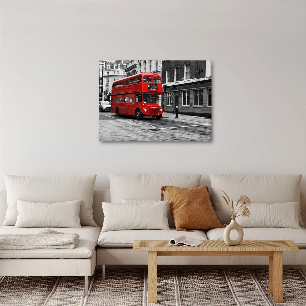 Tablou - Londra cu autobuz (70x50 cm)
