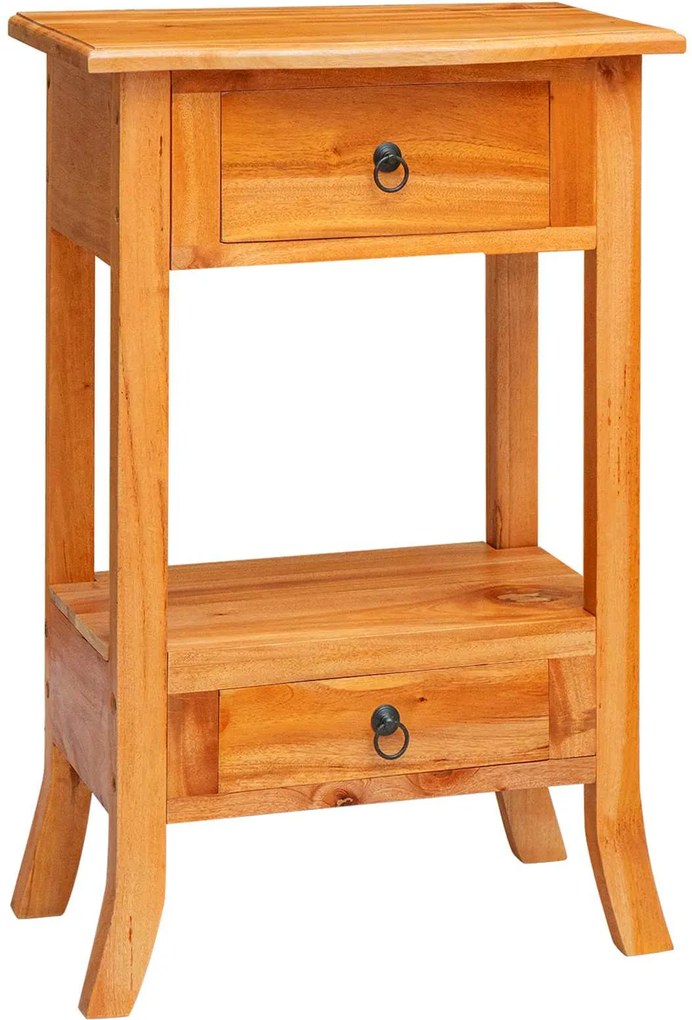 vidaXL Masă de consolă natural 50,5 x 30 x 75,5 cm Lemn masiv de mahon