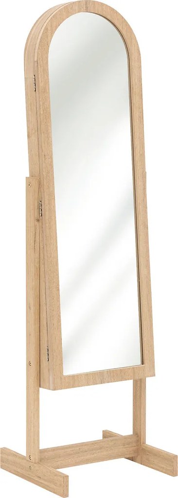 Dulap de bijuterii cu oglinda SOLEYA, 42 x 37,5 x 145 cm