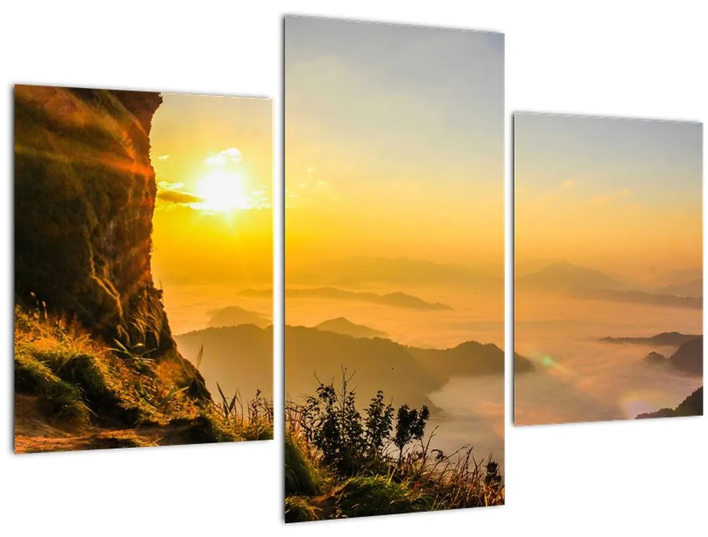 Tablou - Ceața de dimineață în vale (90x60 cm)