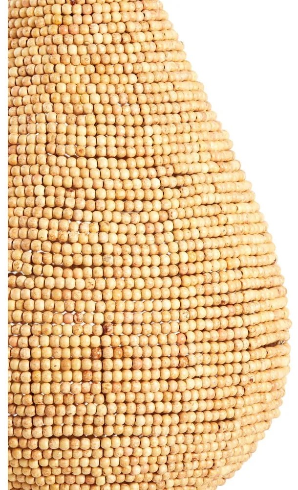 Lustră în culoare naturală cu abajur din lemn ø 40 cm Kabinda – Light &amp; Living