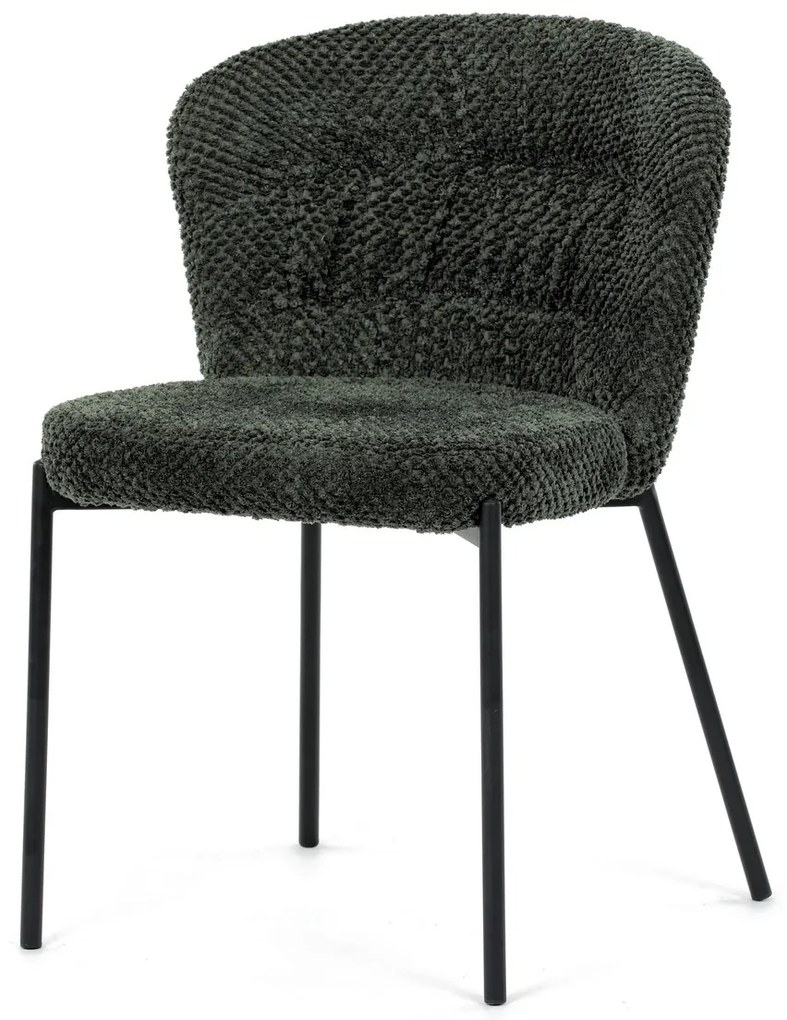 Set de scaune de sufragerie Bouclé CT-W1077 GRN2,4 buc