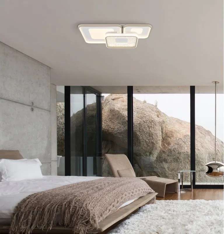 Plafoniera LED CCT cu telecomanda MOSAIKO