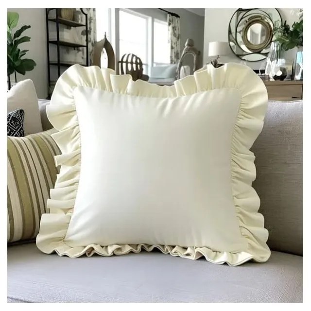 Față de pernă din amestec de bumbac 40x40 cm Ruffled – Mila Home