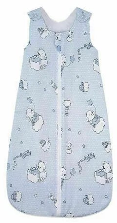 KidsDecor - Sac de dormit fara maneci Ursuletul Martinica 130 cm din Bumbac, 130x42 cm, 3-5 ani, Tog 0.5, Albastru