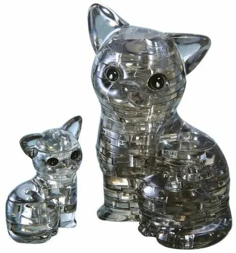 Puzzle 3D de cristal HCM Kinzel Pisicași pisoi, 49 de bucăți