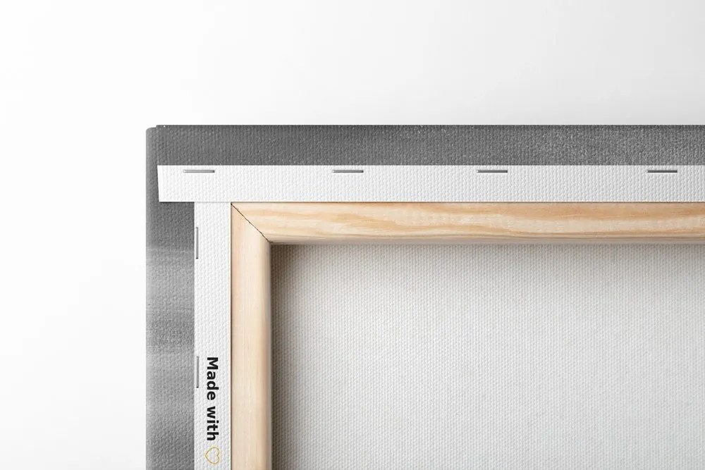 Tablou valuri de mare pe coastă în design alb-negru