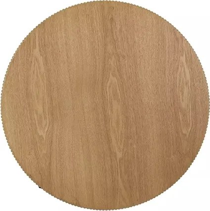 Măsuță de cafea Corbi 80 cm pentru living - stejar / negru mat