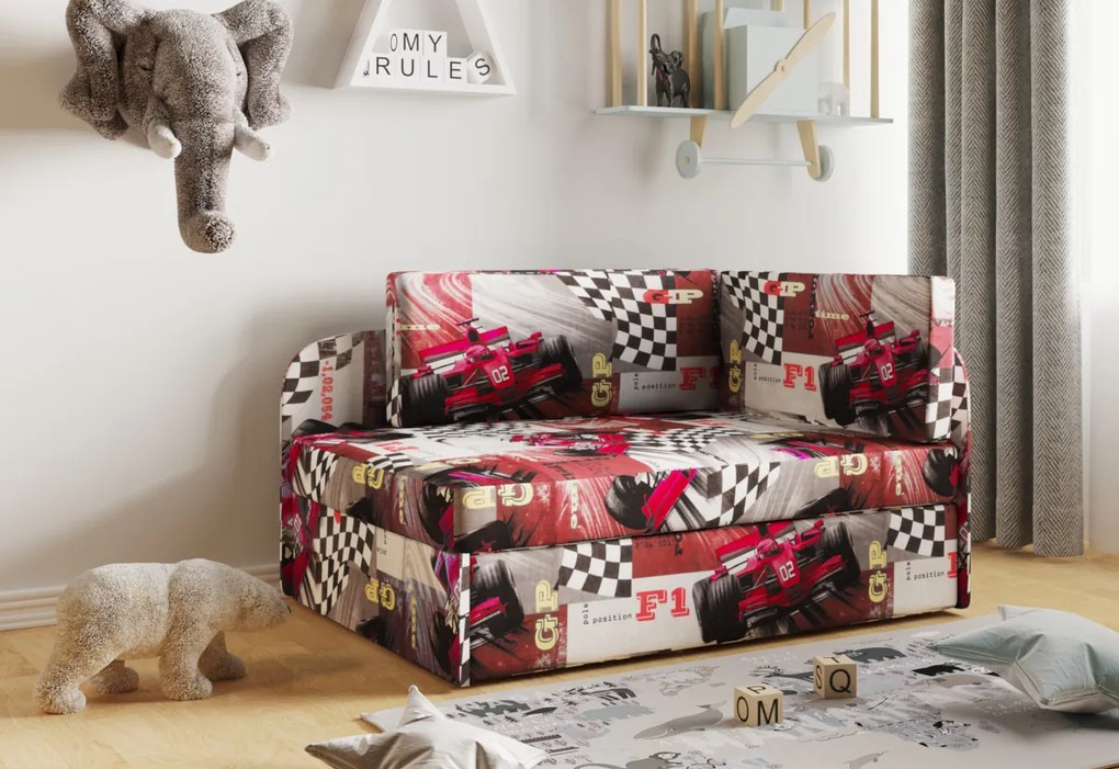 Expedo Canapea extensibila copii MOLI, 107x64x78, bajka 52/casablanka 32, dreapta