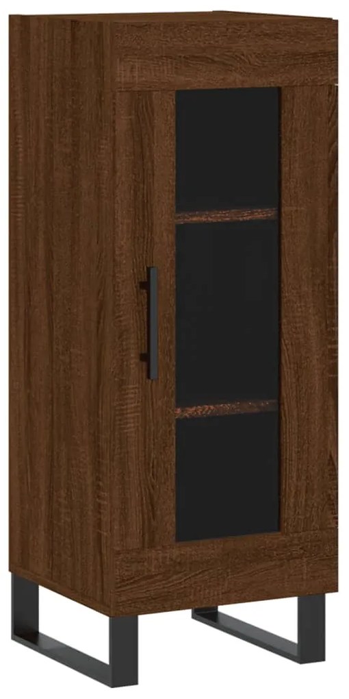 vidaXL Servantă, stejar maro, 34,5x34x90 cm, lemn compozit