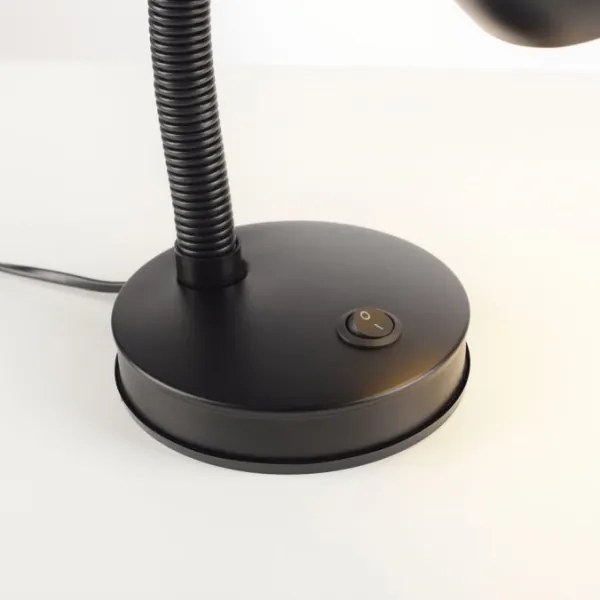 JUST LIGHT. 11080-18 - Lampă de birou flexibilă FLEXI 1xE27/25W/230V, neagră