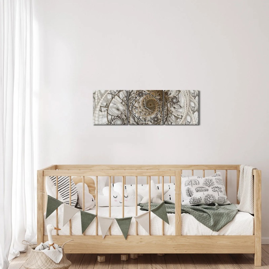 Tablou artei ornamentale (cu ceas) (90x30 cm)