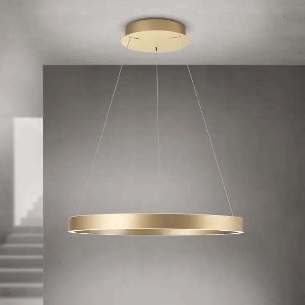 Orion - Lustru LED dimmabil suspendat pe cablu KOLK, LED/60W/230V, 2700/3000/4000K, diam. 60 cm, auriu