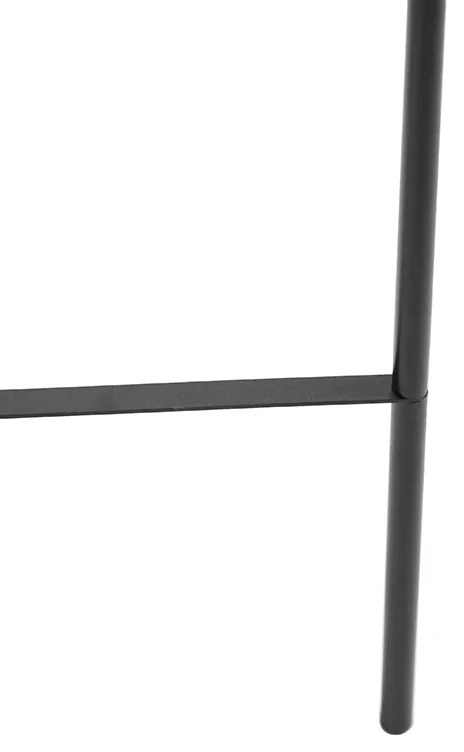 Lampă de podea inteligentă neagră cu WiFi A60 sticlă fumurie - Bliss