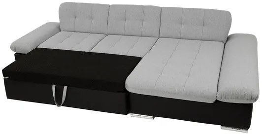 Colțar cu funcție de dormit Raphael (D) (piele ecologică Soft 017 + Lux 06 + Lux 05). 1060103
