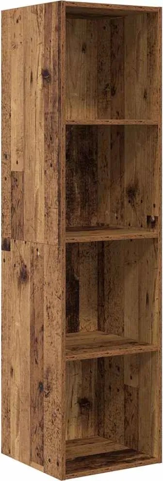 vidaXL Set comodă TV Lemn Vechi 37 x 37 x 142,5 cm Lemn compozit