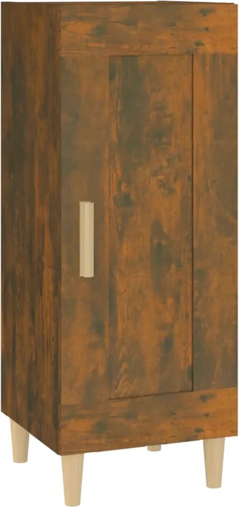 vidaXL Servantă, stejar fumuriu, 34,5x34x90 cm, lemn compozit