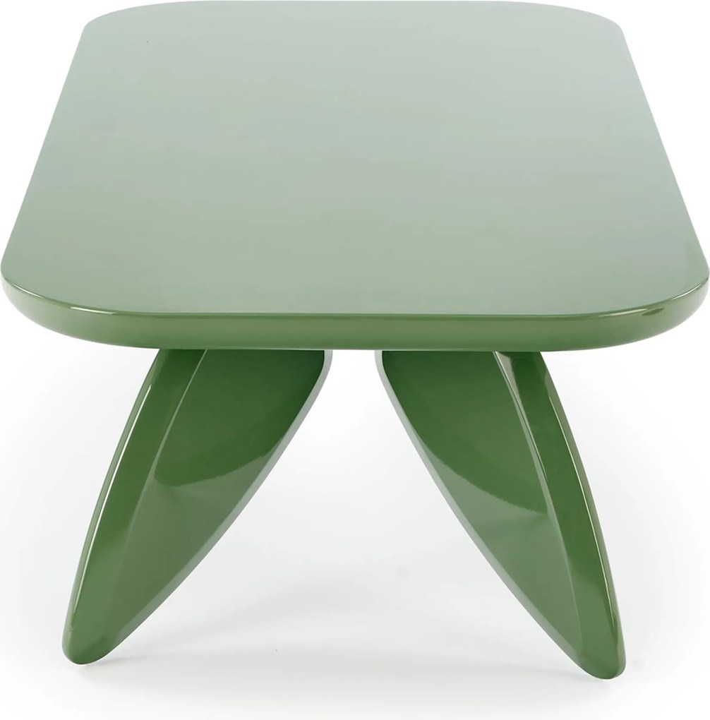 Măsuță de cafea dreptunghiulară Lumis 120 cm - verde
