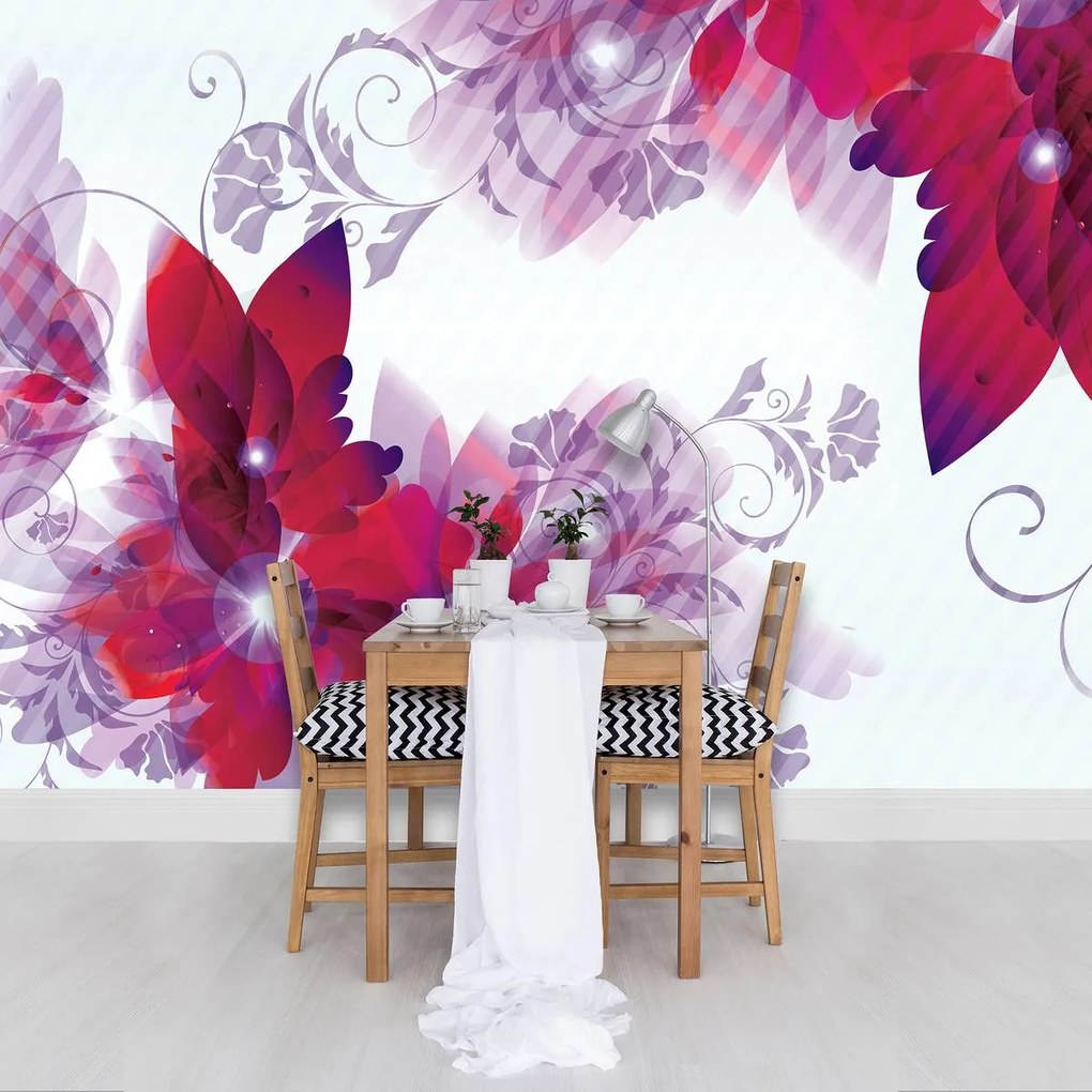 Fototapet - Arta din flori - abstact (152,5x104 cm)