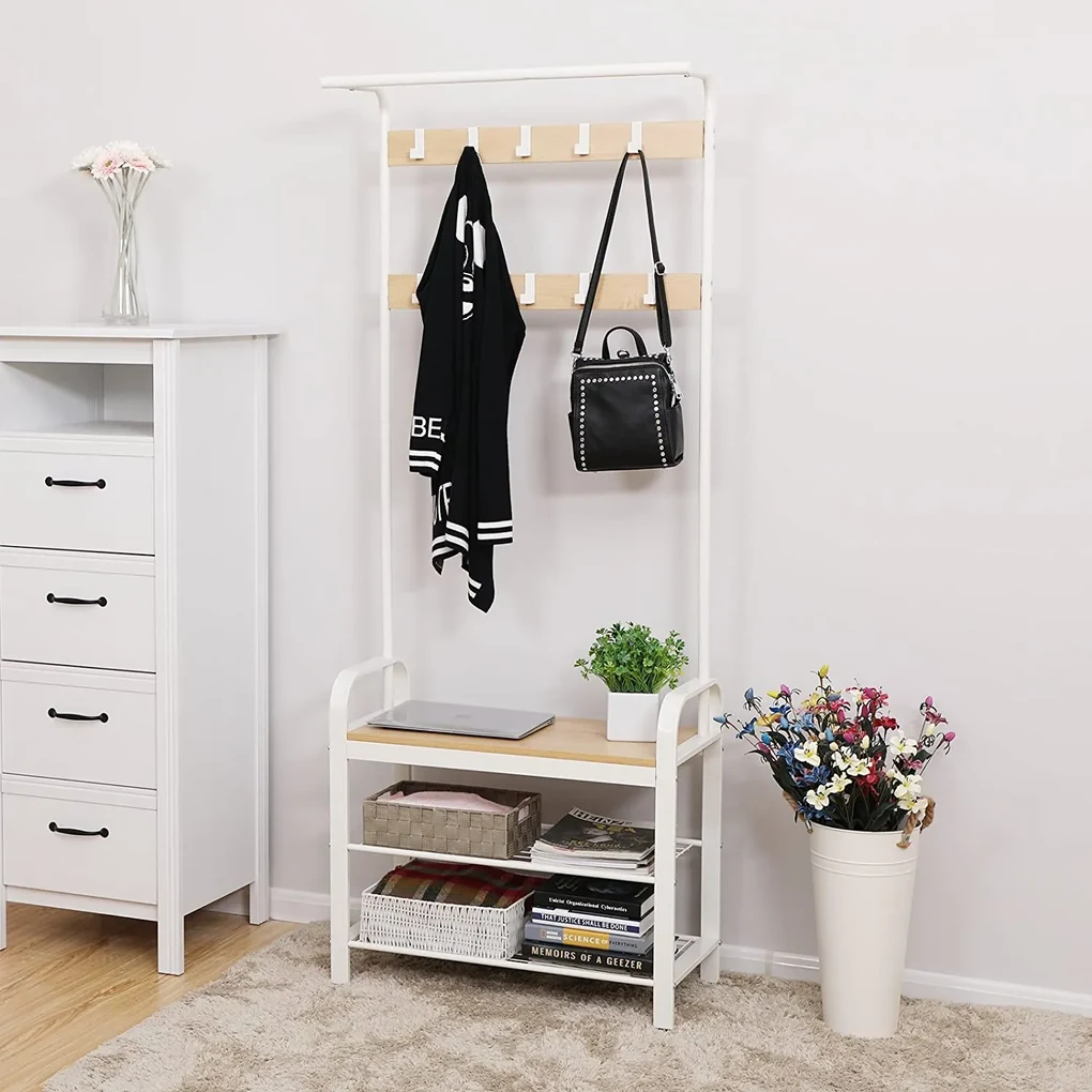 Suport pentru haine, SONGMICS, 183 72 33.7cm